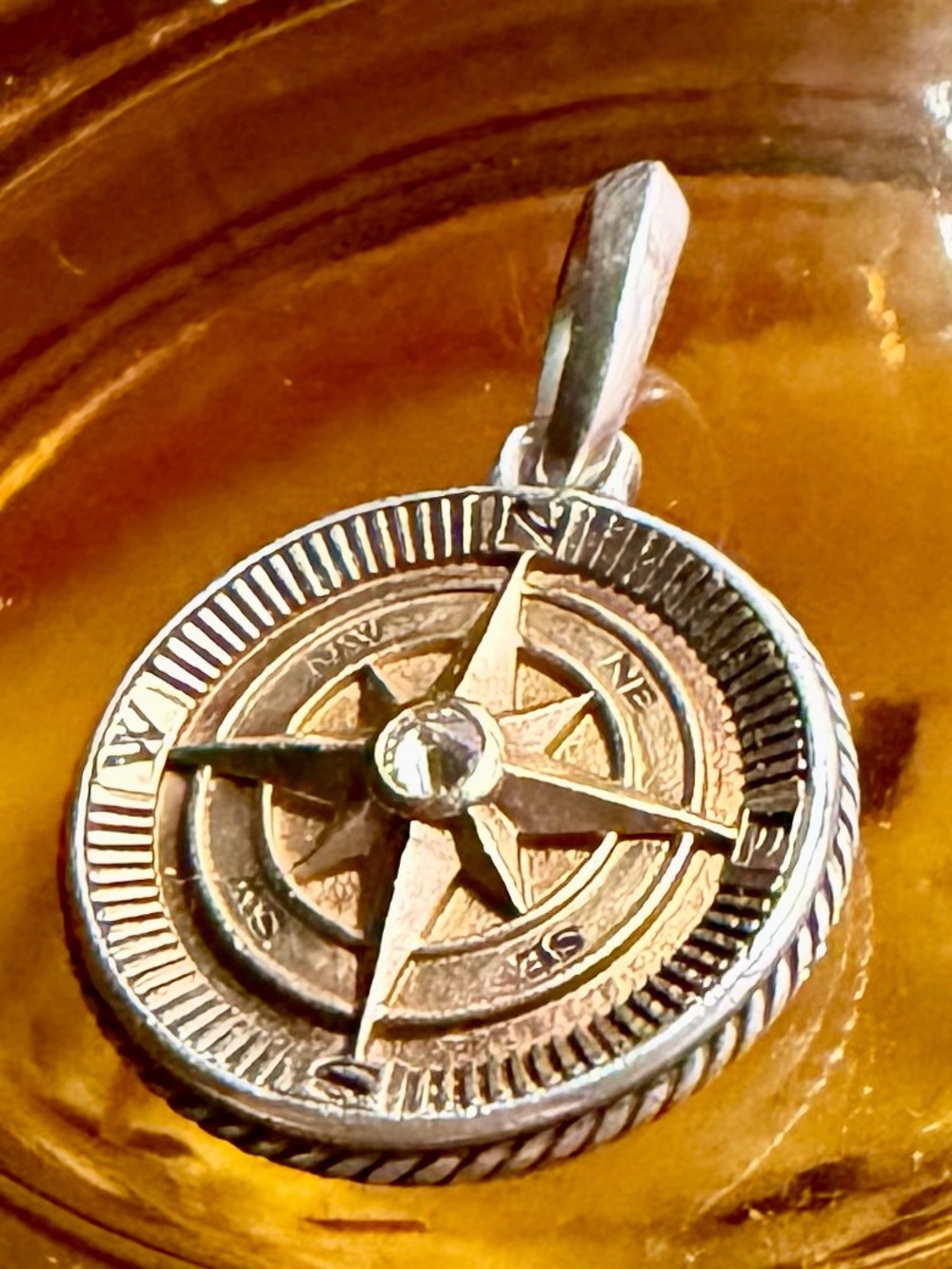 David Yurman Maritime Compass Amulet - Sterling Silver & 18K gold